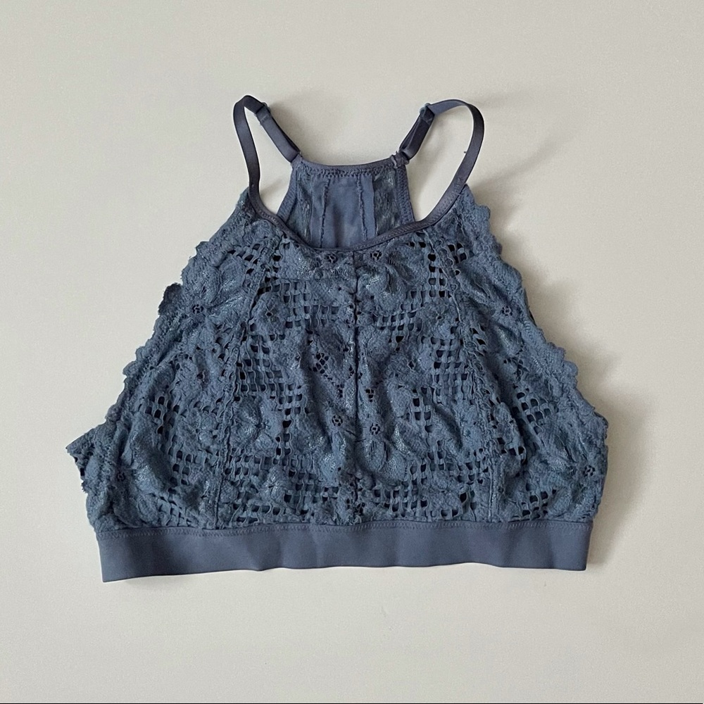AERIE high neck lace bralette - size S